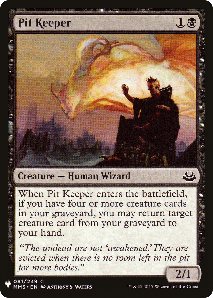 Pit Keeper [LIST - 81]
