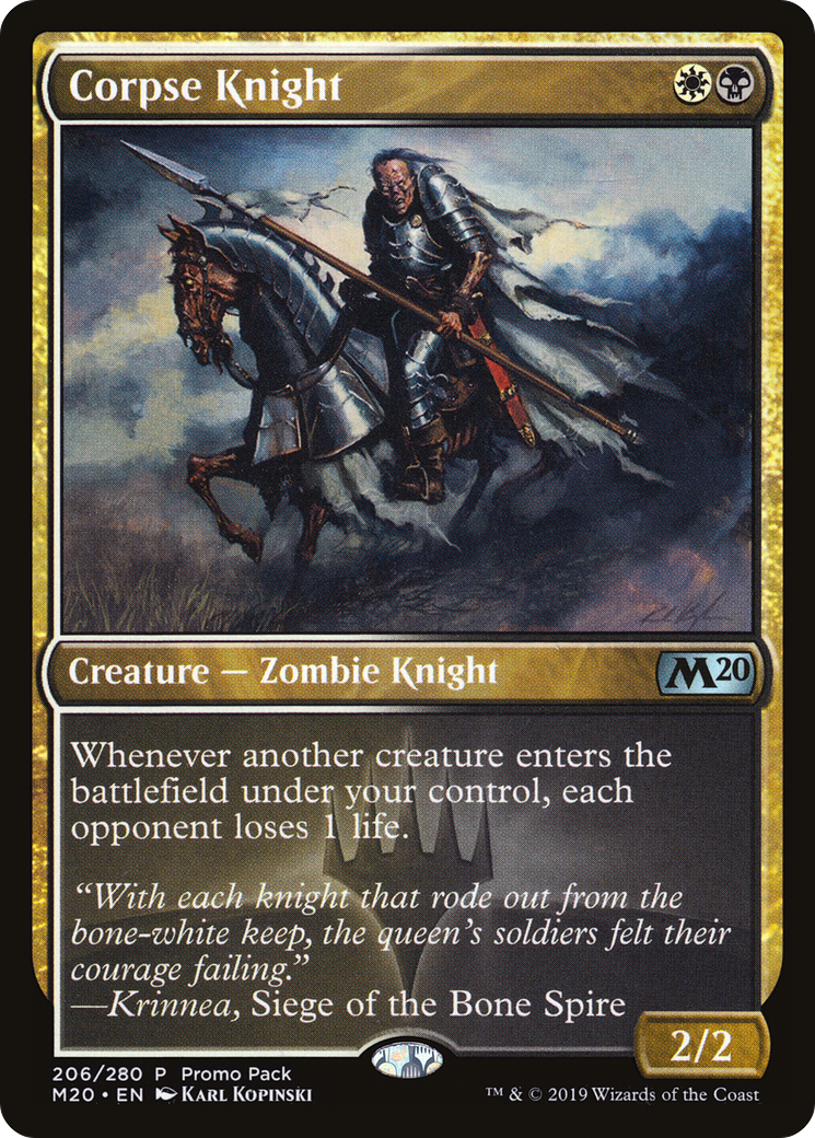 Corpse Knight (PPM20-206) - Core Set 2020 Promos Foil