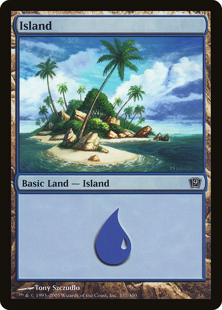 Island (337) (9ED-337) - 9th Edition Foil