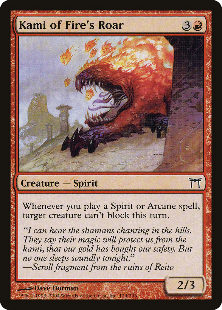 Kami of Fire's Roar [CHK - 174]