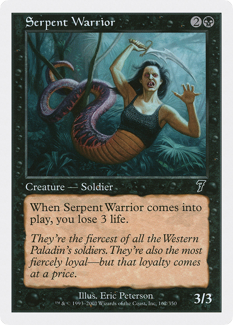 Serpent Warrior (7ED-162) - 7th Edition