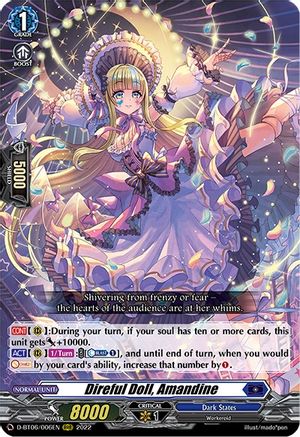 Direful Doll, Amandine (D-BT06/006EN) - D-BT06: Blazing Dragon Reborn