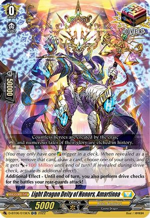 Light Dragon Deity of Honors, Amartinoa (D-BT06/019EN) - D-BT06: Blazing Dragon Reborn