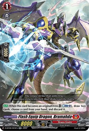 Flash Equip Dragon, Bramahda (D-BT06/023EN) - D-BT06: Blazing Dragon Reborn