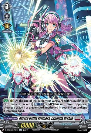 Aurora Battle Princess, Crumple Orchid (D-BT06/028EN) - D-BT06: Blazing Dragon Reborn
