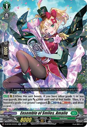 Ensemble of Smiles, Amalie (D-BT06/033EN) - D-BT06: Blazing Dragon Reborn