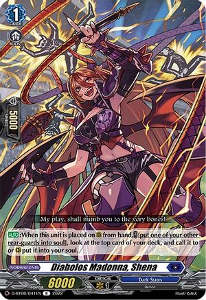 Diabolos Madonna, Shena (D-BT06/041EN) - D-BT06: Blazing Dragon Reborn