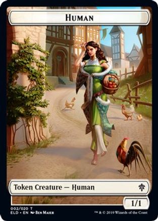 Human // Clue Double-Sided Token (Pioneer 2022) (UMP-2 // 14) - Unique and Miscellaneous Promos