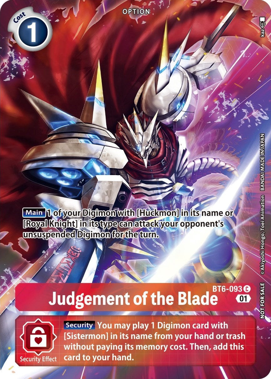 Judgement of the Blade (Premium Deck Set) [BT06 - BT6-093 C]