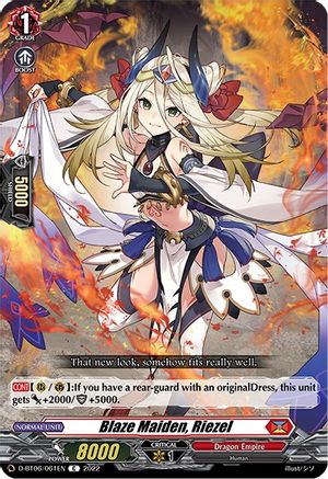 Blaze Maiden, Riezel (D-BT06/061EN) - D-BT06: Blazing Dragon Reborn