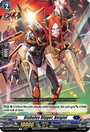 Diabolos Digger, Beigiel (D-BT06/071EN) - D-BT06: Blazing Dragon Reborn
