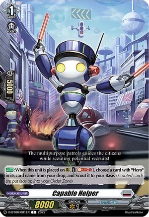 Capable Helper (D-BT06/081EN) - D-BT06: Blazing Dragon Reborn