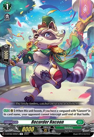 Recorder Racoon (D-BT06/099EN) - D-BT06: Blazing Dragon Reborn