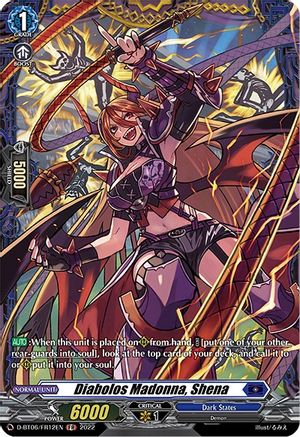 Diabolos Madonna, Shena (FR) (D-BT06/FR12EN) - D-BT06: Blazing Dragon Reborn