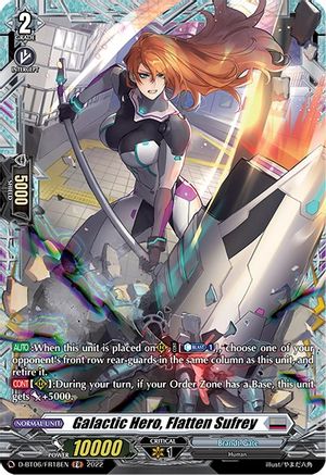 Galactic Hero, Flatten Sufrey (FR) (D-BT06/FR18EN) - D-BT06: Blazing Dragon Reborn