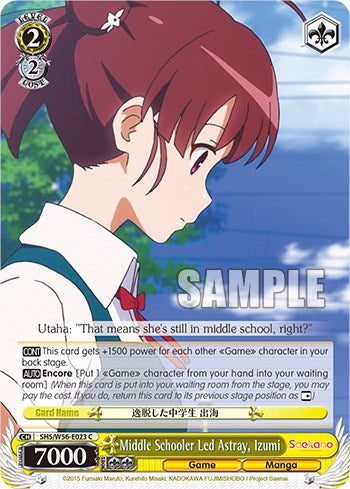 Middle Schooler Led Astray, Izumi [SHRB - SHS/W56-E023 C]