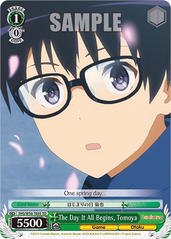 The Day It All Begins, Tomoya [SHRB - SHS/W56-TE05 TD]