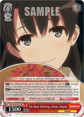 Tale About Achieving a Dream, Megumi [SHRB - SHS/W56-E057 RR]