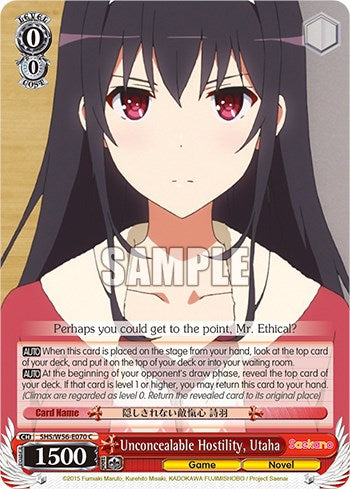 Unconcealable Hostility, Utaha [SHRB - SHS/W56-E070 C]