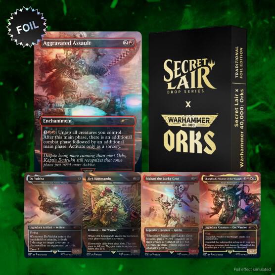 Secret Lair x Warhammer 40,000: Orks - Traditional Foil Edition - Secret Lair Drop Series