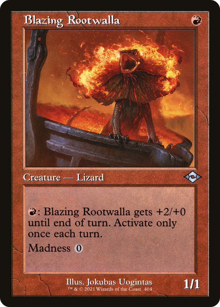 Blazing Rootwalla (Retro Frame) [MH2 - 404]