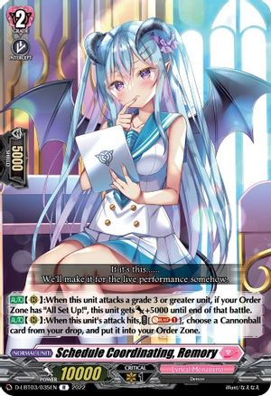 Schedule Coordinating, Remory [D-LBT03 - D-LBT03/035EN]