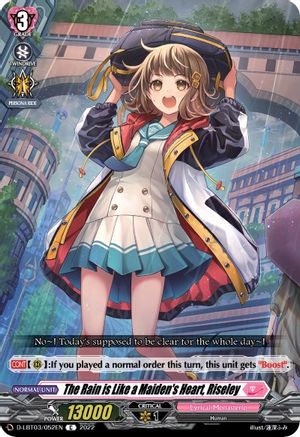The Rain is Like a Maiden's Heart, Riseley (D-LBT03/052EN) - D-LBT03: Lyrical Monasterio ~Summertime Memories!~