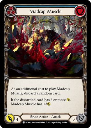 Madcap Muscle (Blue) (DYN021) - Dynasty Rainbow Foil