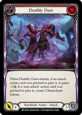 Deathly Duet (Red) (DYN176) - Dynasty Rainbow Foil
