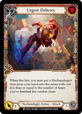 Urgent Delivery (Red) (DYN107) - Dynasty Rainbow Foil