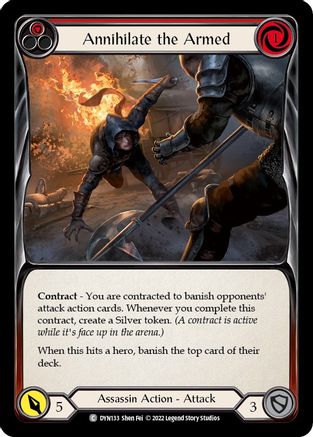 Annihilate the Armed (Red) (DYN133) - Dynasty Rainbow Foil