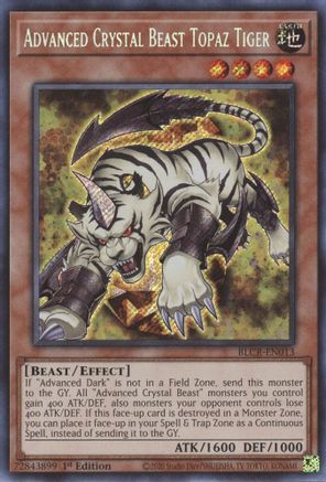 Advanced Crystal Beast Topaz Tiger [BLCR - BLCR-EN013]