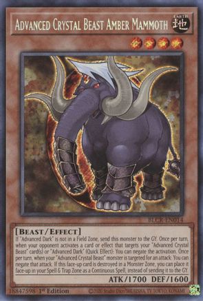 Advanced Crystal Beast Amber Mammoth [BLCR - BLCR-EN014]