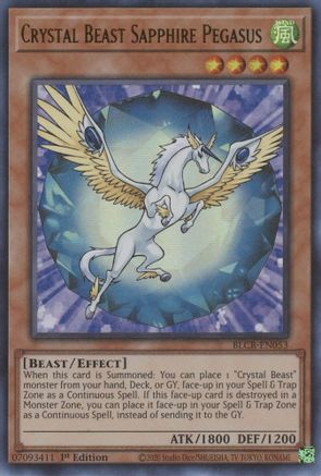 Crystal Beast Sapphire Pegasus [BLCR - BLCR-EN053]