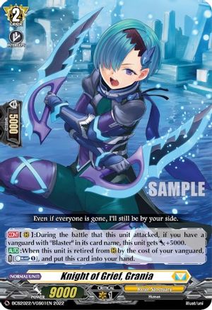 Knight of Grief, Grania (BCS2022/VGS01EN) - Bushiroad Event Cards