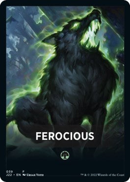 Ferocious Theme Card [J22 - 39]