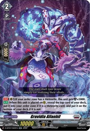 Gravidia Allanhil (D-BT07/022EN) - D-BT07: Raging Flames Against Emerald Storm