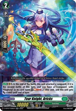 Tear Knight, Aricks (D-BT07/028EN) - D-BT07: Raging Flames Against Emerald Storm