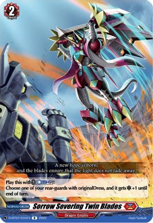 Sorrow Severing Twin Blades (D-BT07/034EN) - Raging Flames Against Emerald Storm