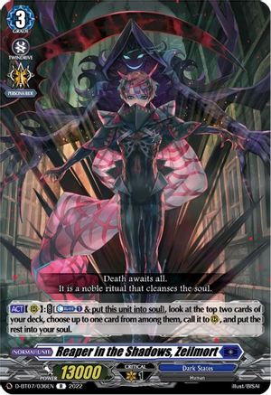 Reaper in the Shadows, Zeilmort (D-BT07/036EN) - D-BT07: Raging Flames Against Emerald Storm