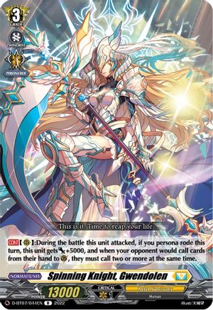 Spinning Knight, Gwendolen (D-BT07/044EN) - D-BT07: Raging Flames Against Emerald Storm