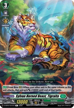 Sylvan Horned Beast, Tigralta (D-BT07/047EN) - D-BT07: Raging Flames Against Emerald Storm