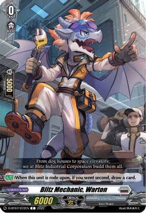 Blitz Mechanic, Warton (D-BT07/072EN) - Raging Flames Against Emerald Storm