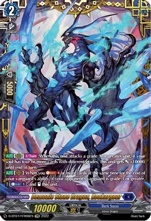 Demonic Stone Dragon, Rockargour (FFR) (D-BT07/FFR06EN) - Raging Flames Against Emerald Storm