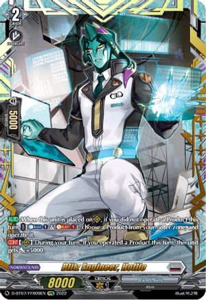 Blitz Engineer, Hoflio (FFR) (D-BT07/FFR09EN) - Raging Flames Against Emerald Storm