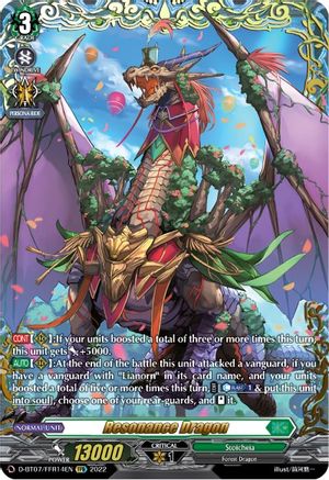 Resonance Dragon (FFR) (D-BT07/FFR14EN) - Raging Flames Against Emerald Storm