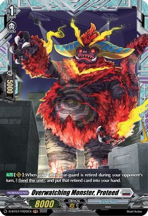 Overwatching Monster, Proteed (FR) (D-BT07/FR20EN) - D-BT07: Raging Flames Against Emerald Storm