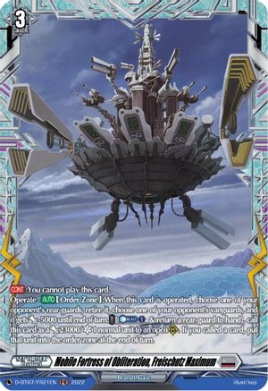 Mobile Fortress of Obliteration, Freischutz Maximum (FR) (D-BT07/FR21EN) - D-BT07: Raging Flames Against Emerald Storm