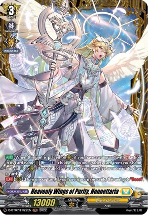 Heavenly Wings of Purity, Honnettaria (FR) (D-BT07/FR22EN) - Raging Flames Against Emerald Storm