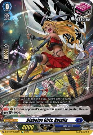 Diabolos Girls, Natalia (D-BT07/Re02EN) - D-BT07: Raging Flames Against Emerald Storm
